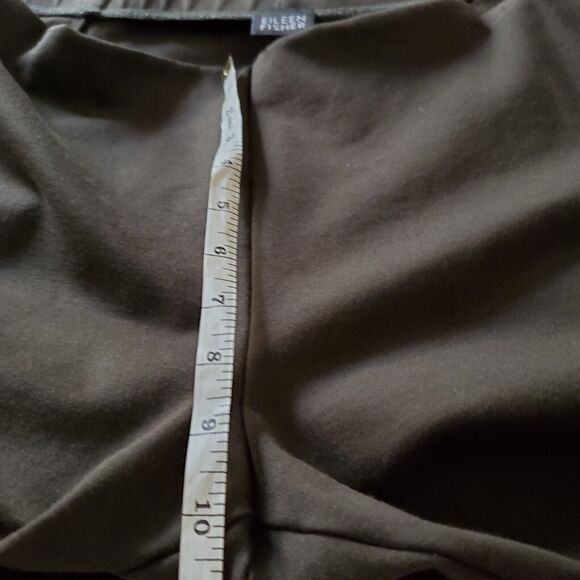 Eileen Fisher Womens Pants Size Large Pull On Stretch Slim Leg Olive Gray - Picture 7 of 7